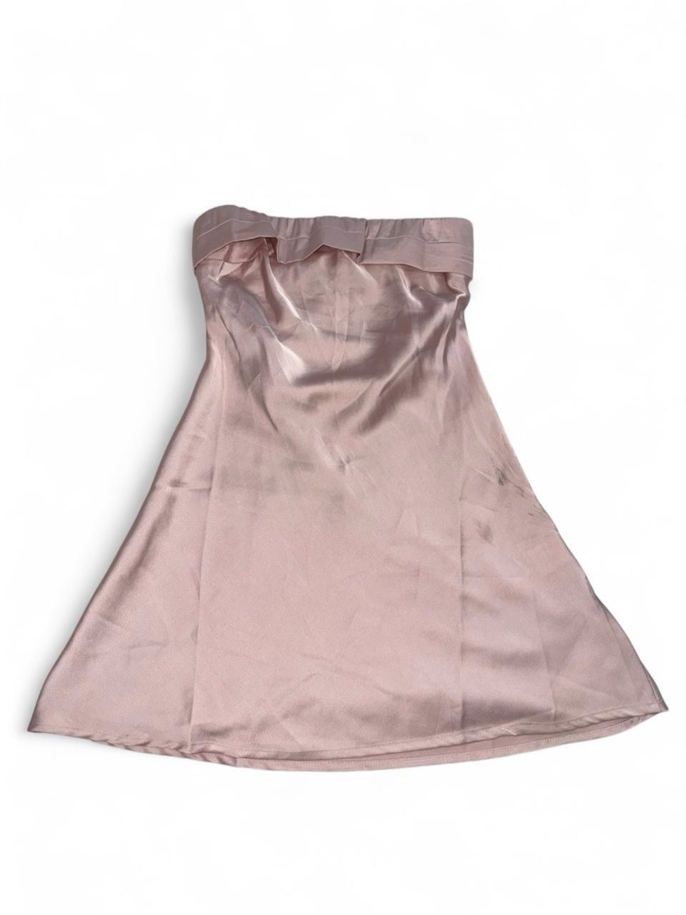 Princess Polly Strapless Satin Mini Dress in Light Pink - Picture 4 of 5